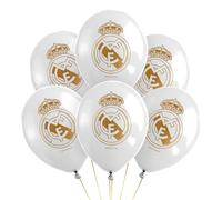 OH YEAH - Decorazione Compleanno Real Madrid - Ideale per feste per bambini - Pacchetto Compleanno Calcio - Ambiente Calcio - Per Comunioni ed Eventi a tema (Globo Real Madrid)