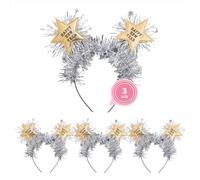 OH YEAH - Fasce per capodanno per adulti e bambini - "Happy New Year" - Taglia unica - Accessori per feste di fine anno e cotillon - Ideale per foto ed eventi (3 unità, fascia schizzina)