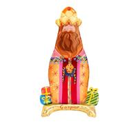 OH YEAH - Palloncino Foil Re Magi Gaspar - 110 cm - Decorazione natalizia - Celebrazioni di famiglia, scuole e vetrine - Roscón de Reyes - Eventi natalizi