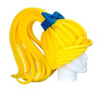 OH YEAH - Parrucca in Foam Giganti Codini Bionde - 42 cm di altezza x 23 cm di lunghezza - Accessori originali - Hora Pazza - Costumi - Matrimoni - Eventi a tema - PELUCAS FOAM GRANDES