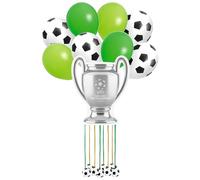 OH YEAH - Pignata di compleanno Coppa Calcio 42 x 50 cm + Set Palloncini Calcio 30 cm - Decorazione per feste per bambini - Grandi pignate da riempire con giocattoli e giocattoli - Facile da riempire
