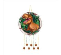 OH YEAH - Pignata Rex Compleanno Grande - Ø 47 cm - Decorazione per Feste per Bambini - Grande Pignata da Riempire con Giocattoli e Ciucci - 1 Pezzo in Cartone - Facile da