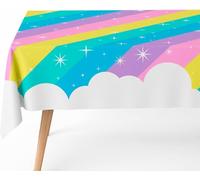 OH YEAH - Tovaglia pieghevole impermeabile unicorno - 1,2 x 1,8 m - Compleanno arcobaleno - Tovaglia di carta usa e getta compleanno - Eventi - Catering - Impermeabile