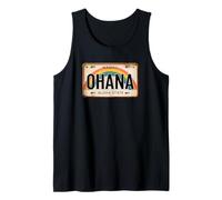 Ohana Hawaiian Family Tee Retro Hawaii Targa Arcobaleno Canotta