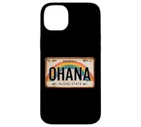 Ohana Hawaiian Family Tee Retro Hawaii Targa Arcobaleno Custodia per iPhone 14 Plus