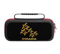 Ohana Honu - Custodia protettiva da viaggio con motivo tartaruga marina hawaiana, divertente, per console di commutazione e accessori, 25 x 11,4 x 5 cm, Stile:, Taglia unica