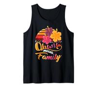Ohana Means Family Hawaii 70s Retro Vintage Hawaii Regali Hawaii Canotta
