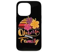 Ohana Means Family Hawaii 70s Retro Vintage Hawaii Regali Hawaii Custodia per iPhone 13 Pro