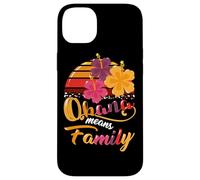Ohana Means Family Hawaii 70s Retro Vintage Hawaii Regali Hawaii Custodia per iPhone 14 Plus