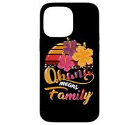 Ohana Means Family Hawaii 70s Retro Vintage Hawaii Regali Hawaii Custodia per iPhone 14 Pro Max