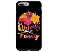 Ohana Means Family Hawaii 70s Retro Vintage Hawaii Regali Hawaii Custodia per iPhone 7 Plus/8 Plus