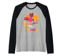 Ohana Means Family Hawaii 70s Retro Vintage Hawaii Regali Hawaii Maglia con Maniche Raglan