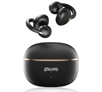 OHAYO A7 Cuffie Bluetooth 5.4: Ultraleggero 4,7g Wireless Auricolari Clip Orecchio, Diaframmi 12mm, Vestibilità Stabile, 6,5H gamma, IPX6 Impermeabile per Fitness, Corsa
