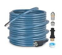 OHAYORI 15M Tubo di Sonda Sturatubi per Karcher K2-K7, Flessibile Fresa per Scarichi con Ugello G1/8" Rotante & Ugello a Getto, 180 Bar Accessorio Compatibile con Idropulitrice Pistola M22