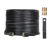 OHAYORI Tubo Flessibile per Idropulitrice 15 m, M22 x 14 mm Tubo di Ricambio ad Alta Pressione, T ubo di Prolunga Compatibile con Karcher HD HDS Kranzle con un Adattatore in Ottone