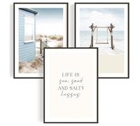 OHBIMA® Set Di Poster Da Parete quadri moderni soggiorno decorazioni camera da letto quadro astratto moderno stampe moderne wall art elegante arte astratta contemporanea (Senza Cornice - 30x40cm)