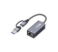 OHBUYAGN Adattatore LAN USB 5G adattatore Ethernet USB 3.2 Gen 2 a RJ45 5000Mbps Gigabit adattatore di rete su alluminio compatibile con laptop, Linux, PVE, PC su Windows 11/10/8 ecc