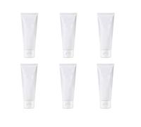 OHEETU 6 flaconi vuoti da 15 ml per cosmetici, in plastica trasparente, con tappo a scatto, ricaricabili, campioni da viaggio, shampoo, lozioni, articoli da toeletta, fiale