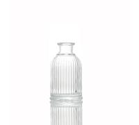 OHEETU Diffusore in vetro trasparente vuoto da 100 ml, diffusore rotondo per aromaterapia, accessori per profumo, accessori per fai da te, set di supporti per oli essenziali, decorazioni artigianali