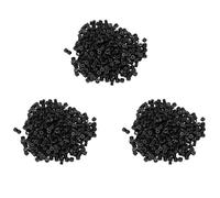 Ohewiiuk 1500 del Silicone 5 Millimetri Pezzi Nero Mini-Ring Foderato Perline Link per L'Installazione e Le Piume Mi Stick Hair Extension