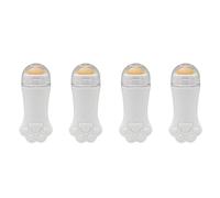 Ohewiiuk 4X Rullo Vulcanico Naturale Controllo 'Olio Rolling Stone Strumento per La Cura Della Pelle del Viso Rullo per L'Assorbimento 'Olio Detergente per Il Viso Palla Bianca