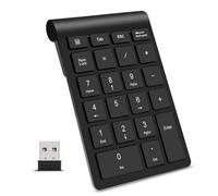 Ohewiiuk Tastiera Numerica 22 2.4G Wireless Mini Portatile Ergonomica Digitale Tastierino Numerico con Ricevitore USB per Laptop da Ufficio