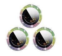 ohfruit per iPhone 14 Pro iPhone 14 Pro Max Camera Lens Protector, 9H Vetro Temperato Fotocamera Copertura Protezione Dello Schermo Anello Metallo Decorazione Accessori Multicolore Per