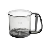 ohfruit Setaccio per farina in acciaio inox per cuocere lo zucchero a velo shaker spolverino manico ergonomico colino per farina strumento di cottura per zucchero cacao in polvere A