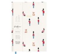 Ohh Deer Agenda 2026 Cath Kidston Guards Ditsy Design - Agenda A5 rilegata in tessuto, visualizzazione settimanale con planner mensile