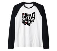 Ohio Euchre Pick It Up I'm Going Alone - Gioco di Carte Maglia con Maniche Raglan
