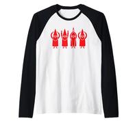 Ohio Gnomes Graphic Design Minimalist Art Style Maglia con Maniche Raglan