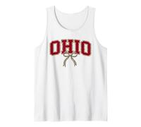 Ohio Leopard Bow Girl State Pride Trendy Design Canotta