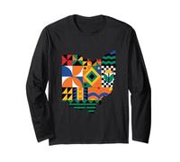 Ohio Modern Patchwork Quilt Maglia a Manica