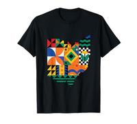 Ohio Modern Patchwork Quilt Maglietta