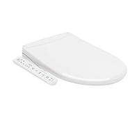 Ohio O100 - Sedile WC con pressione dell'acqua più forte di sempre, super piatto, a forma di V, lunghezza 50 cm