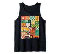 Ohio Patchwork Quilt Modern Midwest Pride Vintage Inspired Canotta