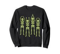 Ohio Skeleton Halloween Retro Vintage Aesthetic Graphic Felpa