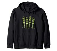 Ohio Skeleton Halloween Retro Vintage Aesthetic Graphic Felpa con Cappuccio