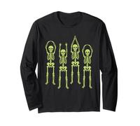 Ohio Skeleton Halloween Retro Vintage Aesthetic Graphic Maglia a Manica