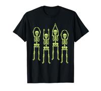 Ohio Skeleton Halloween Retro Vintage Aesthetic Graphic Maglietta