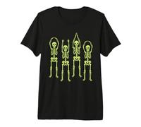 Ohio Skeleton Halloween Retro Vintage Aesthetic Graphic Maglietta Premium