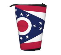 Ohio State Flag - Astuccio verticale retrattile, per riporre oggetti quotidiani, per scuola, ufficio e trucchi