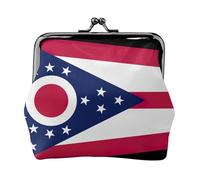 Ohio State Flag Print Vintage Leather Change Purse Elegante piccolo portamonete per le donne portamonete portafoglio mini
