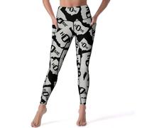 Ohio State Home, leggings da donna a vita alta, pantaloni da yoga con tasche per corsa e allenamento, Stile:, XXL