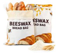 OHIYO Sacchetti per pane in cera d'api per fatti in casa, riutilizzabili, in cera d'api naturale, sacchetti per pane con lievito naturale, per conservare la freschezza per fatti in casa, prodotti da