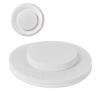 Ohiyoo 50 separatori per piatti, 20,8 cm + 15,9 cm - 2 divisori in feltro morbido di diverse dimensioni, protezioni per piatti in Cina, protezioni per piatti (bianco)