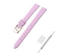 OHiZVZV Cinturino per orologio in pelle di varie dimensioni, include 1 strumento di installazione, 4 barre a molla, per uomo e donna, 12mm, Pelle, Nessuna pietra preziosa