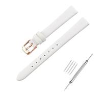 OHiZVZV Cinturino per orologio in pelle di varie dimensioni, include 1 strumento di installazione, 4 barre a molla, per uomo e donna, 12mm, Pelle, Nessuna pietra preziosa