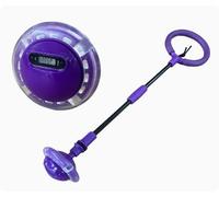 OHiZVZV Palla gonfiabile pieghevole con contatore di salto, contatore automatico per saltare e fitness, illuminazione a LED, dispositivo di allenamento per abilità motorie, ragazze