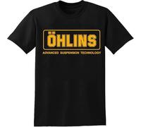 Ohlins Racing Suspension T Shirt Graphic Tee Mens Shirt Unisex Tee Black M